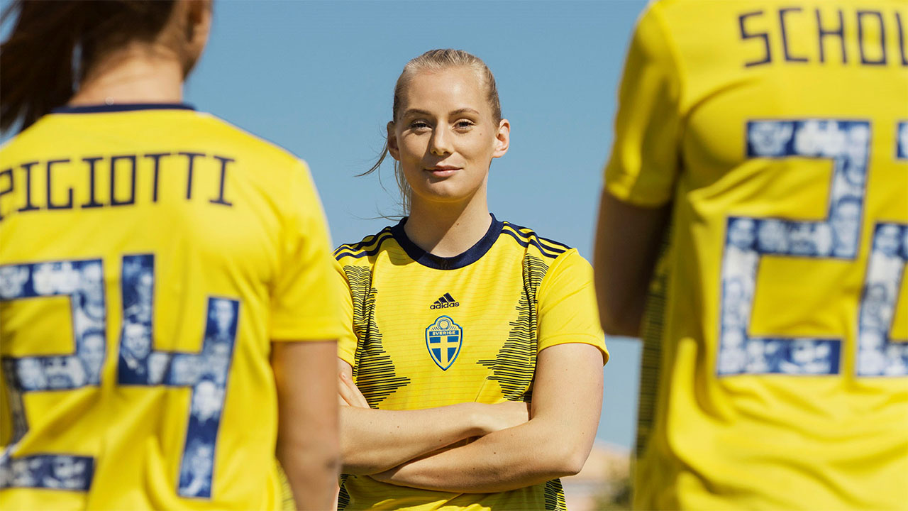 Adidas Sweden 2019 Women s World Cup Kit Features Unique Numbers